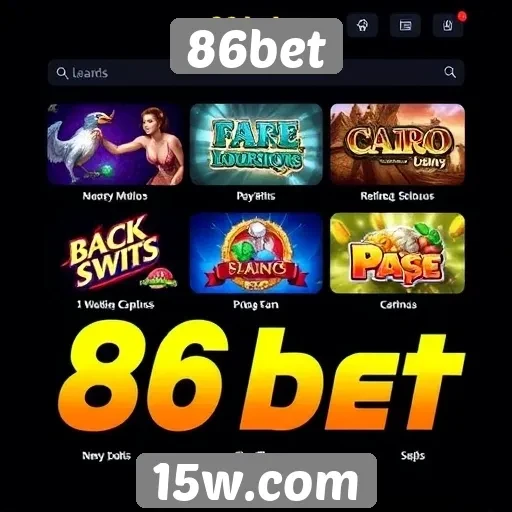 Análise das principais categorias de jogos no 86bet